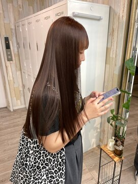 ナンバー リコ 名駅 ジャム 名古屋(N° rico JAM) 酸性ストレート　髪質改善トリートメント　艶髪ショコラアッシュ