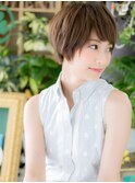 大人可愛いくすみカラー小顔ショートマッシュc5川口20代30代40代