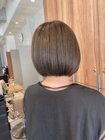 ガリカ 博多(Gallica)&nbsp;<長まなみ>乾かすだけでまとまるぷつっとボブに透け感オリーブ