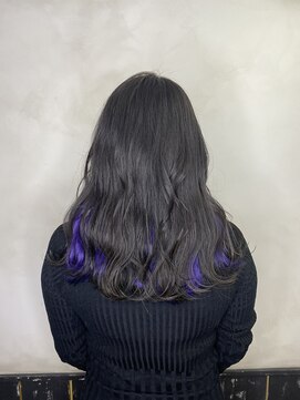 オーブ ヘアー アズール 吉祥寺店(AUBE HAIR azul) インナーカラー×ヴァイオレット パープル 【清水 祥】吉祥寺