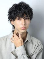 クロト 福岡本店(KUROT)&nbsp;黒髪シャドウパーマ　緩めパーマ