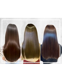 毛先まで潤う仕上がりに♪一人ひとりの髪質に合わせて調合し、オンリーワンのトリートメントをご提供◎