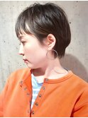 ベリーショート丸みショート前髪