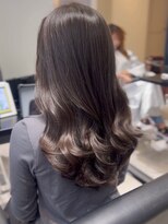 ソヨン 金山店(SOYON)&nbsp;セミロングレイヤー/グレージュ/アッシュグレー/赤み消し