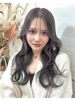 エルバイラビス 大宮(elu by lovis)&nbsp;《高瀬寛菜》ラベンダーグレージュ/ピンク/レイヤーカット/大宮