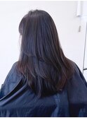 艶髪ストレートロングレイヤーミディアム韓国ヘア心斎橋