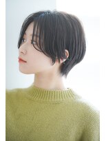 ノノリリ(NONORIRI)&nbsp;30代40代センターパートバングナチュラルマッシュショートカット