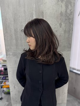 エヴァン(HEVIN) 7トーン　チョコレートブラウン　ブリーチなしカラー　レイヤー