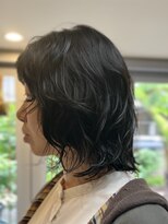 レイジーアワーズ(Lazy Hours) ニュアンスパーマのミディアムヘア