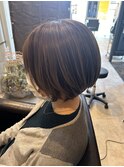 ハイライトがアクセント☆くびれショート
