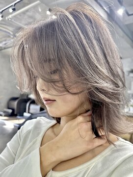 ハーシーバイアポロ 相模大野(HERSHE by apollo) バレイヤージュハイライトシャドールーツダブルカラーレイヤー