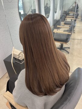 ビーヒアナウ N゜03 金沢駅西店(BE HERE NOW) ブリーチなし/ミルクティーベージュ