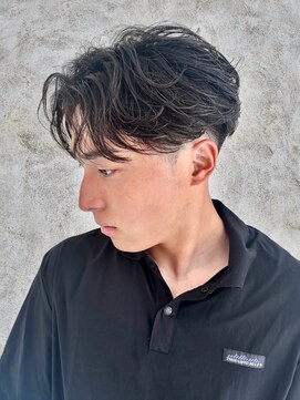 アノ 別府店(Ano.) 大分ニュアンスパーマセンターパートフェザーパーマ毛流れパーマ