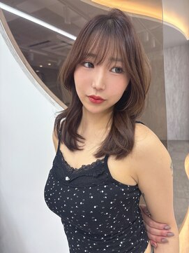 ロンドルピナス 小倉(Lond Lupinus) ミディアムヘア暗めカラー/デザインカラー/フェイスフレーミング