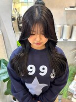 ジーナ 天神(Zina)&nbsp;韓国ヘア/顔まわり/レイヤーカット/くびれヘア/シアーグレー