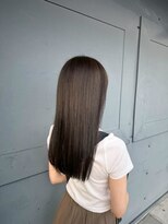 ヘアー ワークス ボナ 前橋店(HAIR WORKS bona.)&nbsp;ブリーチなしで叶う、ワンランク上のアッシュカラー◎艶髪ロング