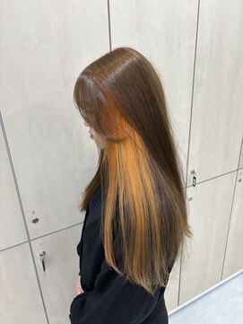 アイズ 横浜(IS) 【JUNKI指名】インナーカラー/オレンジ/横浜