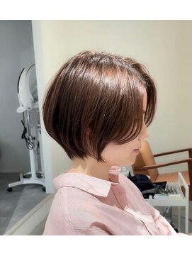 ジュベ 別府店(juve.) 別府ショートボブ顔まわりレイヤーカット髪質改善カラー20代30代