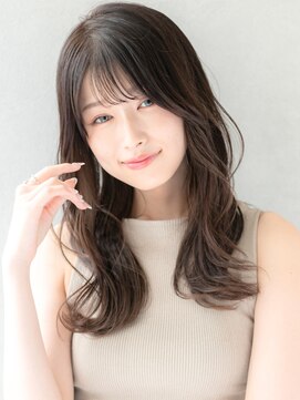 顔まわりカット/レイヤーカット/似合わせカットコテ巻き風パーマ