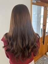 ヘアメイク メルシー(Merci)&nbsp;透明感ブラウンのゆるふわロング