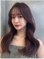 ロンドルーチェ 心斎橋(Lond luce)&nbsp;ダークパープル×ナチュラルショート［髪質改善/縮毛矯正］