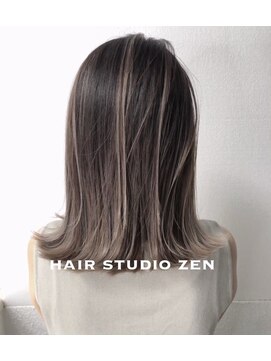 ヘアースタジオ ゼン(hair studio Zen) 外国人風デザインハイライトMIX
