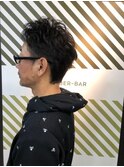 パーマ風ツーブロショート【バーバーバー 八広】