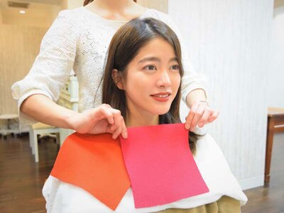 《パーソナルカラー診断》をして似合うヘアカラーを提案します♪