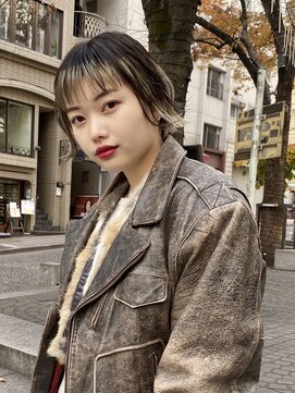 アリエッタ アザブ(ARIETTA AZABU) 《デザインカラー  》インナーカラー　切りっぱなし　ミニボブ☆