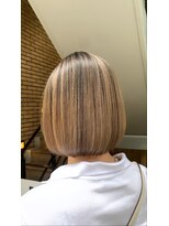 ラフ 難波店(LAFF)&nbsp;#黒髪#ボブルフ#ネビージュ#小顔#ワンレン