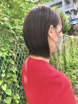 アデプト 綾瀬店(adept) 耳かけパツっとボブ/肩上ライン/艶髪ボブ【綾瀬/北千住/亀有】