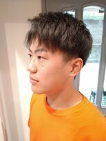 アシャドットオム(asha.HOMME)&nbsp;ダブルカラーツーブロック