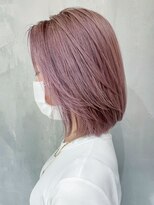 アルバム 渋谷パルコ(ALBUM)&nbsp;ピンクパールボブ_グレージュカラーボブウルフ_ba356991