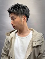 ヒロギンザ 六本木店(HIRO GINZA) ツーブロックアップバングメンズベリーショート