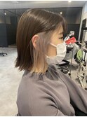 20代30代40代大人可愛いイヤリングカラー立体感ロブヘアー