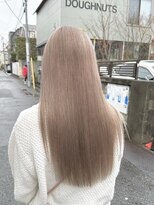 ブリーチダブルカラーホワイトカラーインナーカラー裾カラー艶髪