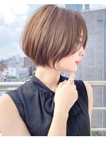 ロンドプロフィール 浦和(Lond profil) 大人可愛い20代30代40代黒髪前下がりショートボブ丸みショート◎