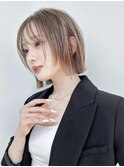 武井イメチェン外ハネボブ美髪ワイドバング髪質改善縮毛矯正