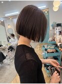 白髪染めOK◎くびれボブ前下がりボブ