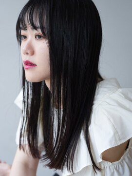 ヘアーループレル(Hair ruup Rell design works) 切りっぱなしストレートロング