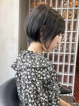 ロンド エメ 柏(Lond aimer) 柏ショートショートボブショートカットくびれ丸みボブハイライト