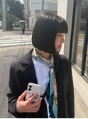 モードなツヤ感ボブ