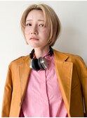 【堀惠】パールベージュレイヤーショート