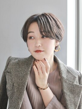 ガーデンヨコハマエスト(GARDEN YOKOHAMA est) ショート ショートボブ ハンサムショート 前髪 暗めカラー