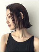 髪質改善　脱白髪染め　ボブ　市川