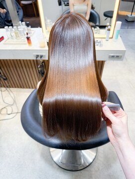 ロンド ロワール 門前仲町(Lond Loire) ボブショートボブ縮毛矯正ベージュグレージュ門前仲町