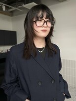 ステン(sten)&nbsp;レイヤーカット/ダークブラウン/ハッシュカット