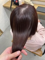 エマ 日吉(emma)&nbsp;内巻きも外ハネもかわいいボブ＊ピンクブラウンでツヤツヤに◎