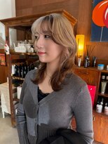 チャプター 問屋町(chapter) ケアブリーチデザインカラーミルクティーベージュルーツカラー