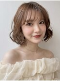 ボブに飽きた方へ顔周りにちょこっとレイヤーで動きのあるボブ